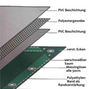 hvid 650 g/m² PVC 4 x 8m (32m²) Presenning-0