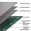 hvid 650 g/m² PVC 5 x 6m (30m²) presenning-0