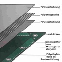 grøn 650 g/m² PVC 2,5 x 4,5m (11,25m²) Presenning-0