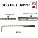 Hammerbor til SDS-PLUS 4-skærer Ø 6,0mm x 160mm længde-0