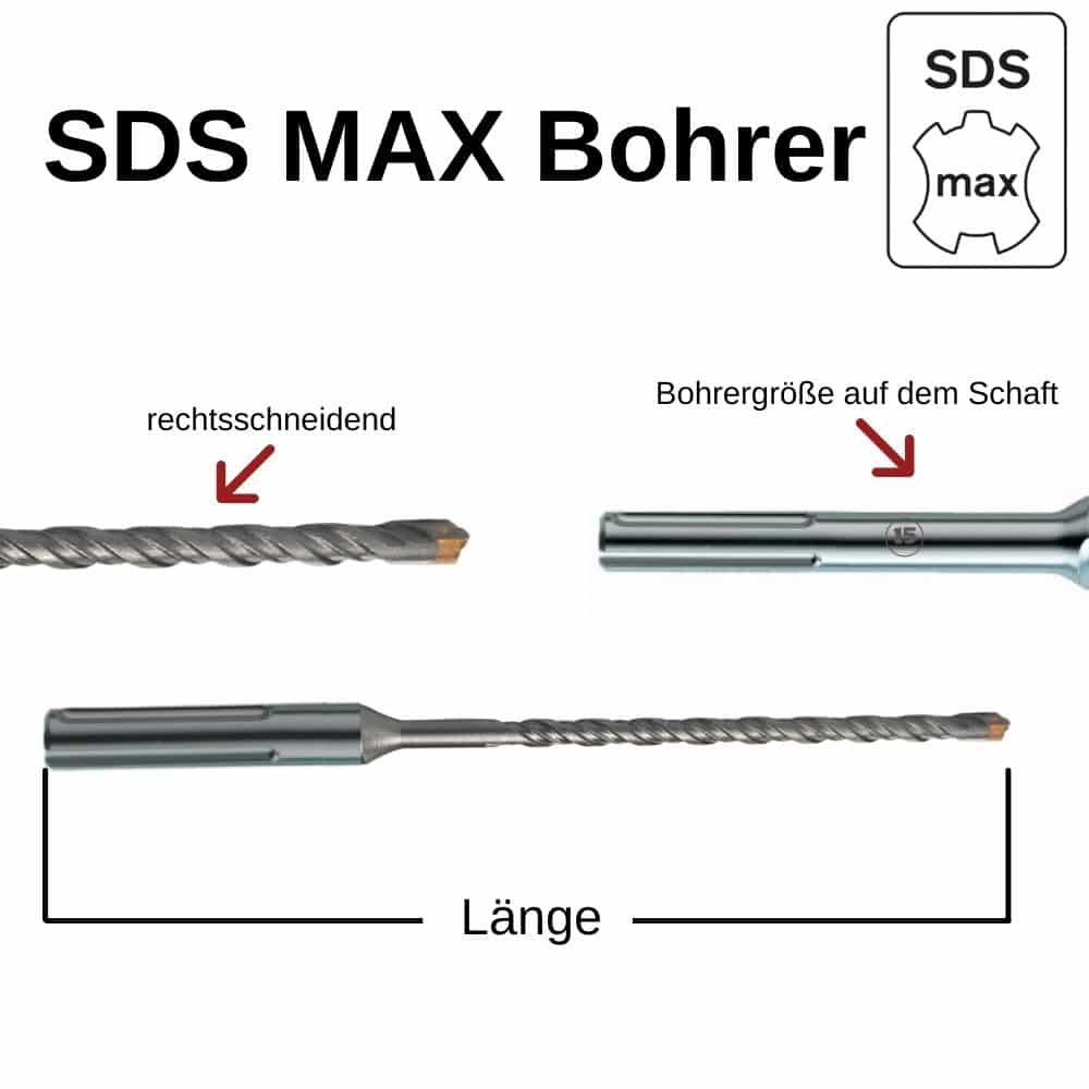 Hammerbor til SDS-MAX 4-skærer Ø 28, 0mm x 600mm længde-0