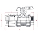 PP PE Rør Fittings Kugleventil 32 x 1" IG-0