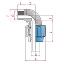 PP PE Rør Fittings 90° Vinkel 25 x 1/2" AG-0