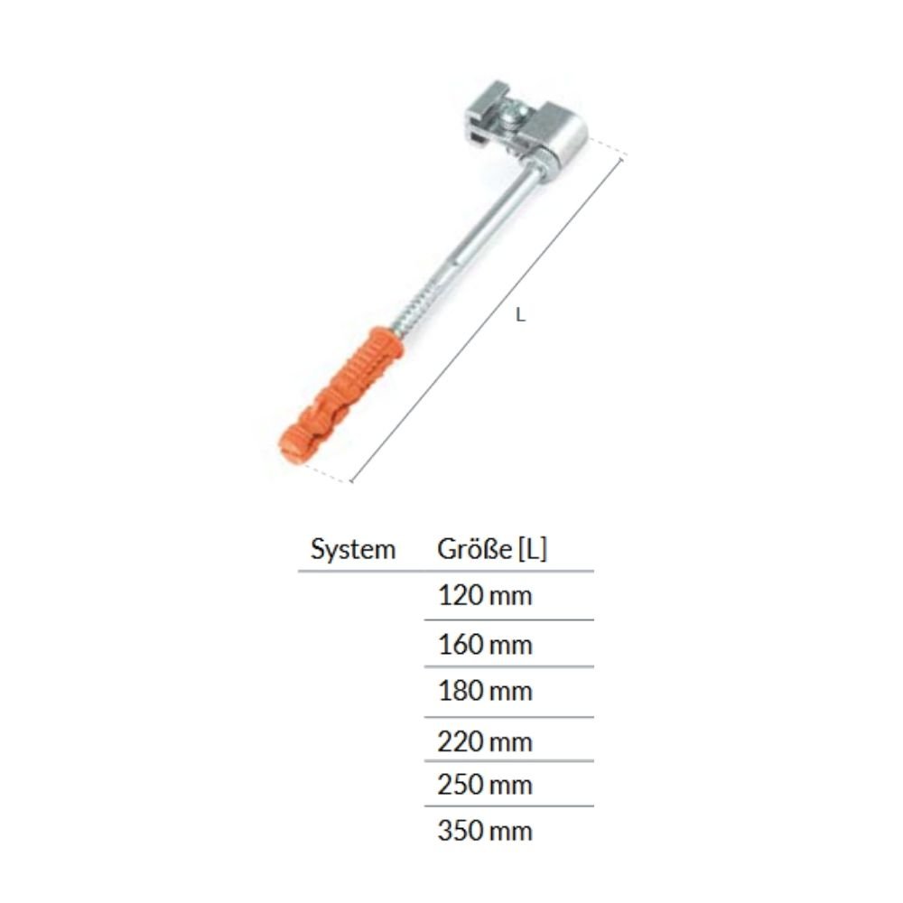 Krog til PVC-bøjle (Metal) 120mm-0