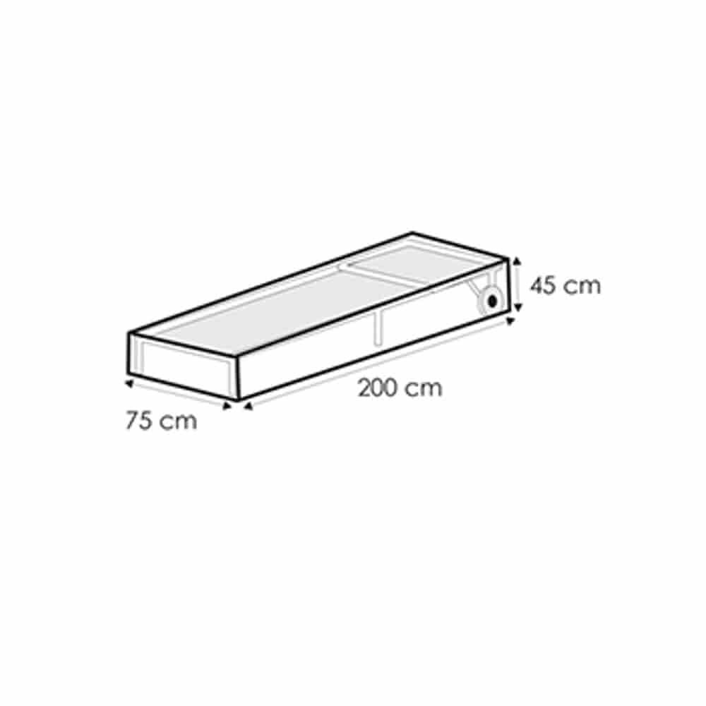 Gennemsigtig beskyttelsesdæksel liggestol, ca200x75x45-0