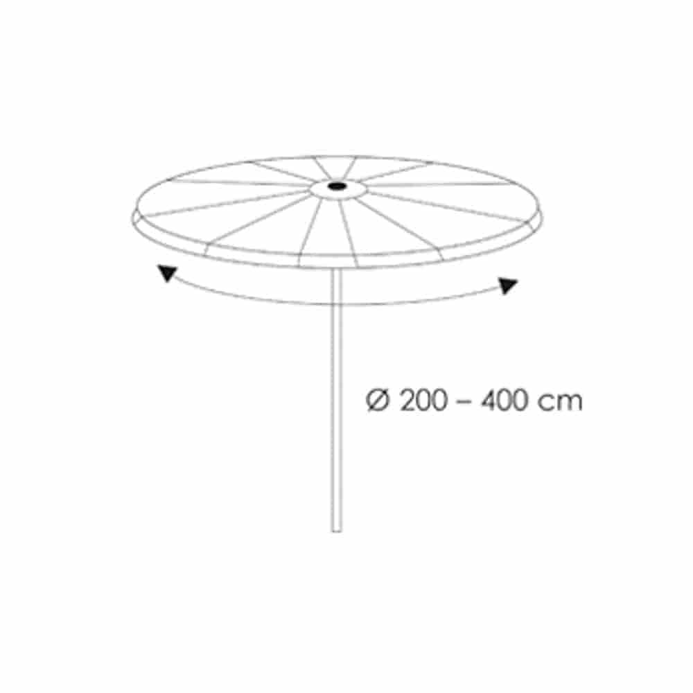 Beskyttelsesovertræk Deluxe Parasol, ca.64x250-0