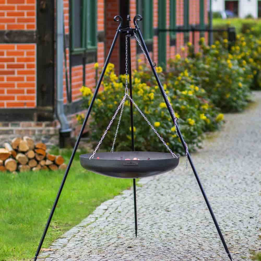 Wok - Pande af naturligt stål 60 cm-1