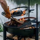 Grillplade 50 cm af naturligt stål til ildskåle "MONTANA X" og "BANDITO"-3