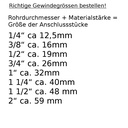 Eurokonus Klemmringbeslag m.Mutter 20 x 2 - 3/4"-1