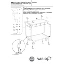 Bordvogn 250 kg med 2 aflåselige skuffer høj skydebøjle + EasySTOP-0