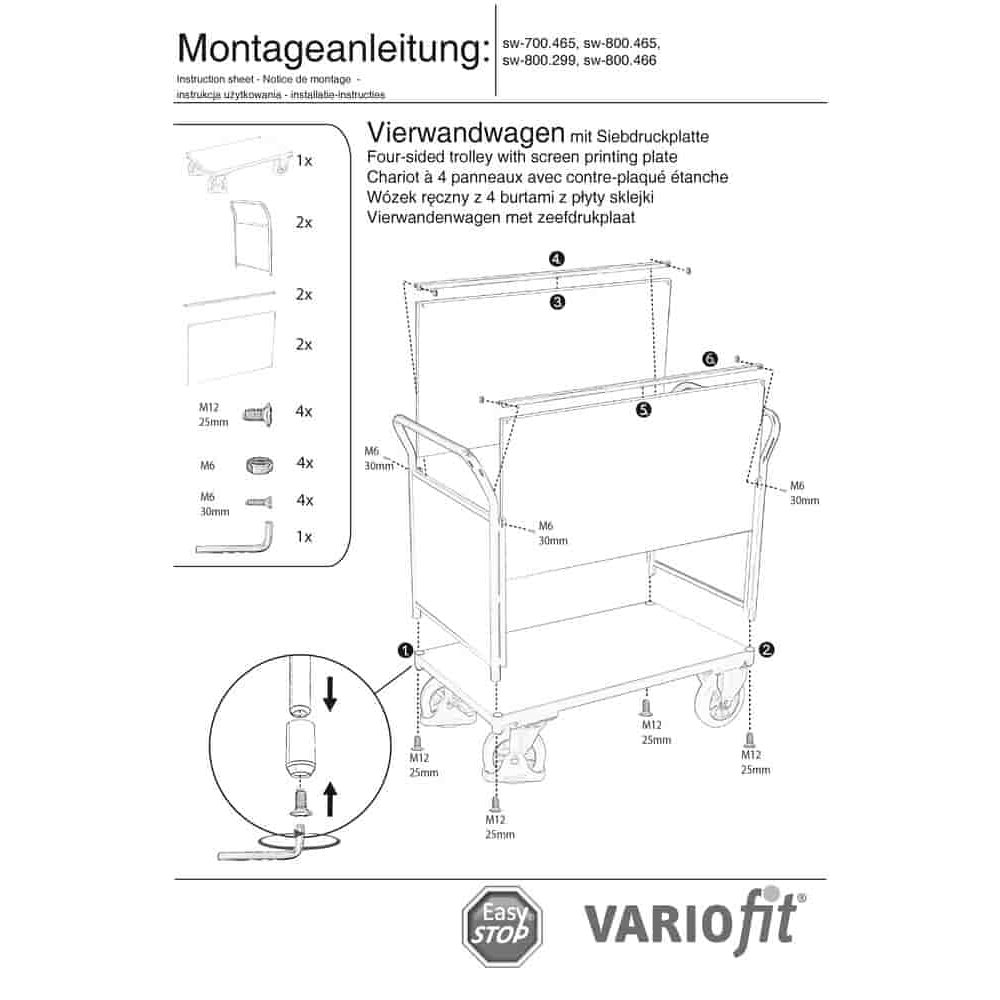 Firevogn 1000 kg Typ S + EasySTOP-0