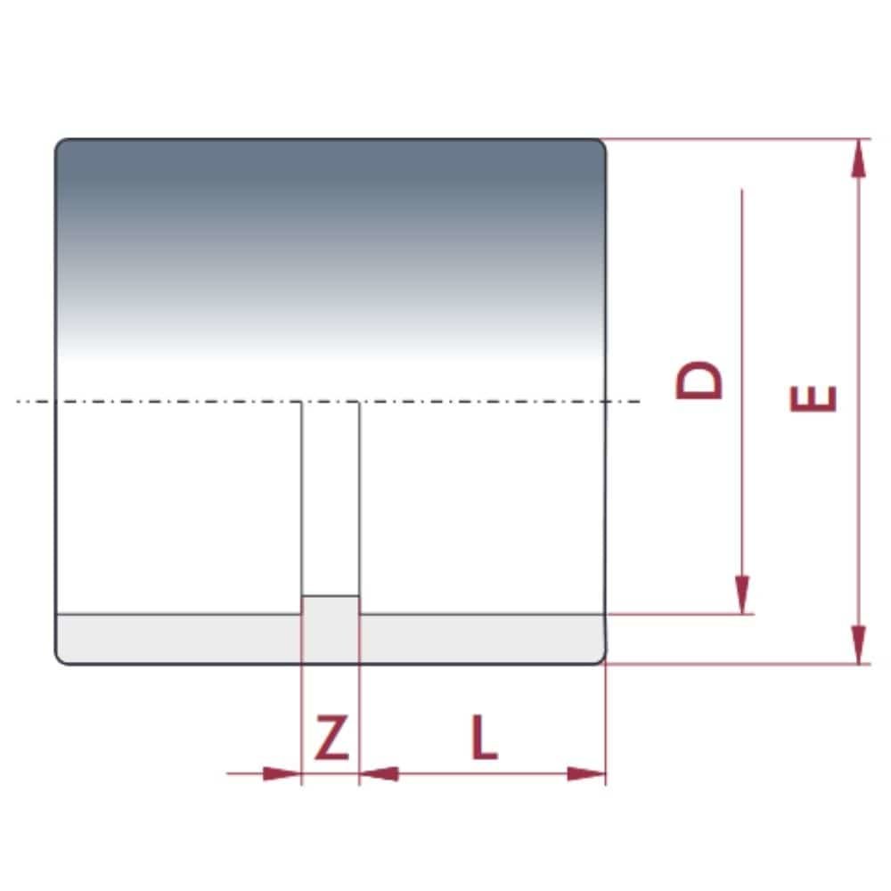 PVC-U Limkobling 20 mm PN16-0