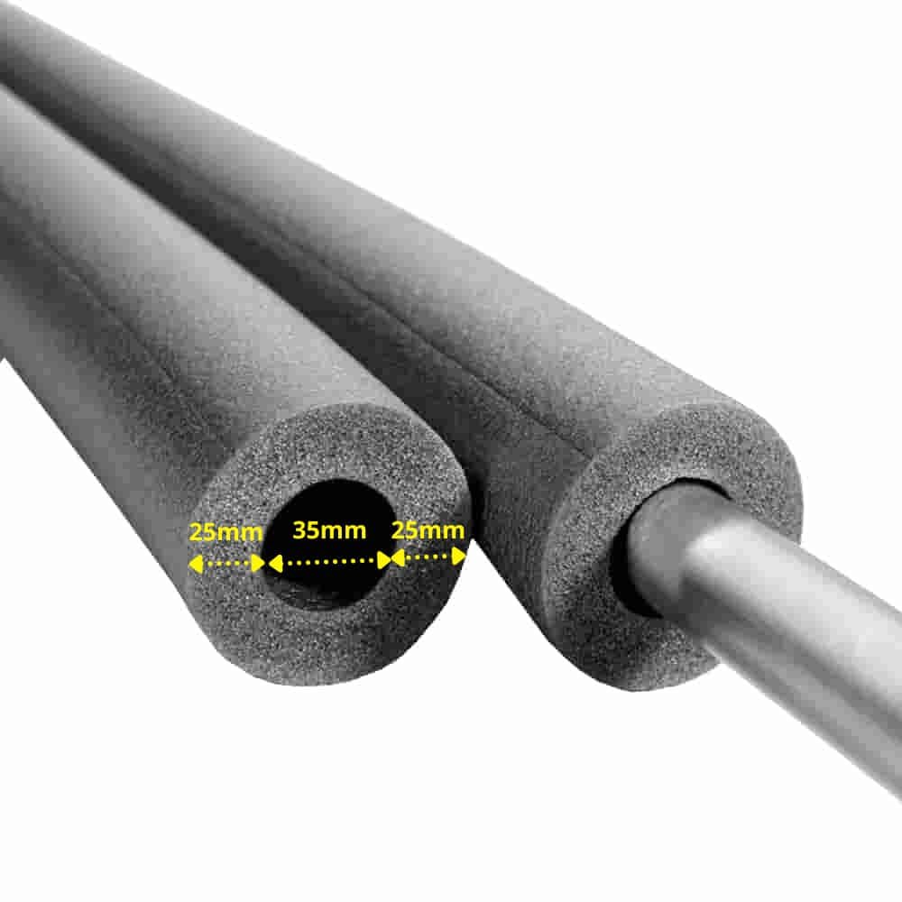 CLIMAFLEX® 2m Isoleringsslange Ø 42 mm x 25 mm Isolering 50% Cu GEG-0