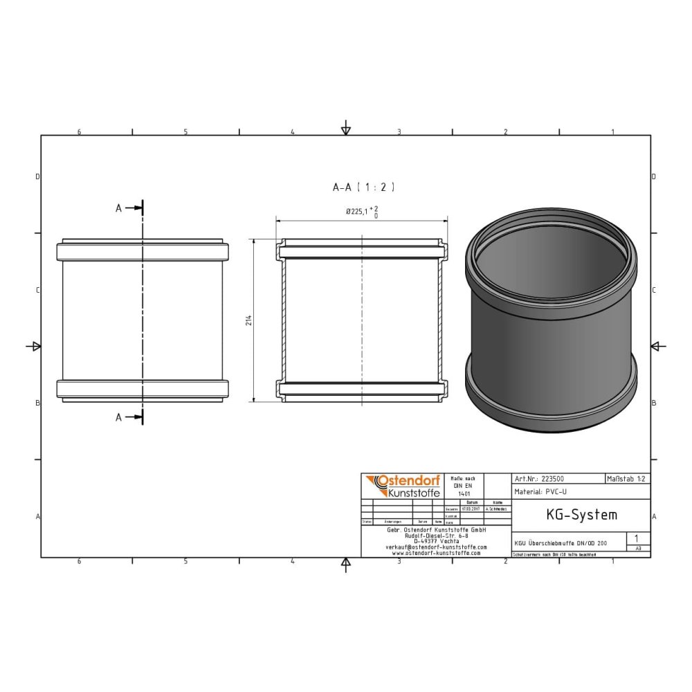 KGU Sliding Sleeve DN/OD 200-1