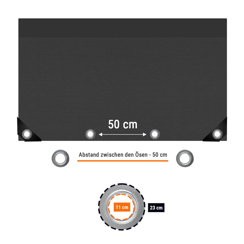 Byggepladsafdækning 160g/m² grøn PE 1,76m x 3,41m-0