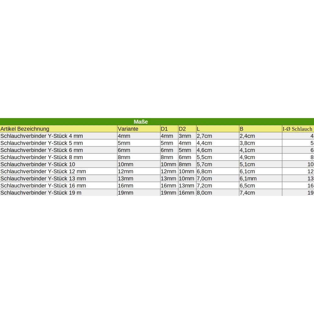 Slangeforbinder Plastik Y-Stykke 5 mm-1