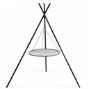 Drejelig grill "TIPI" 210 cm + Grillrist 80 cm i rustfrit stål