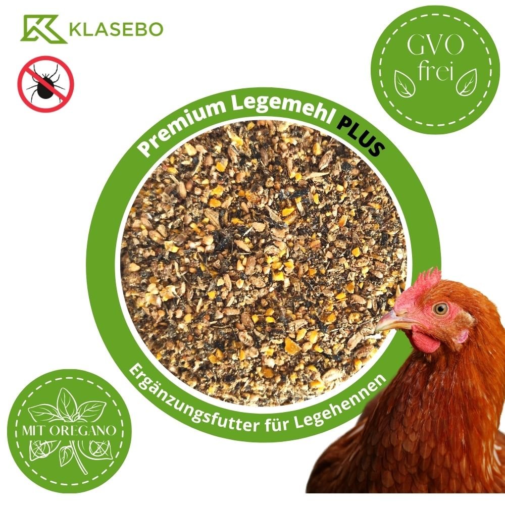 25 kg Premium Legemehl PLUS med Oregano - Fjerkræfoder til høns, gæs, ænder