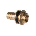 Tank + Regnvandstønde Gennemføring lige AG 1 1/4" x Studs 1"/25mm