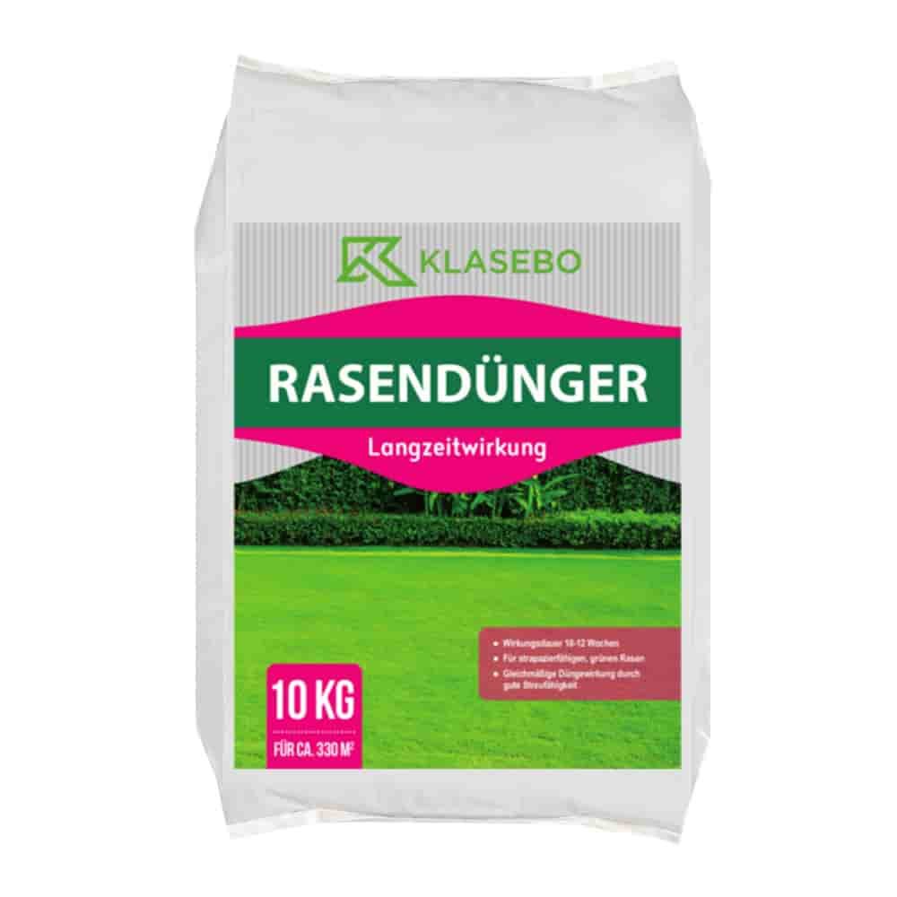 10kg Græsgødning Langtidseffekt KLASEBO 20+5+8 NPK 330m²