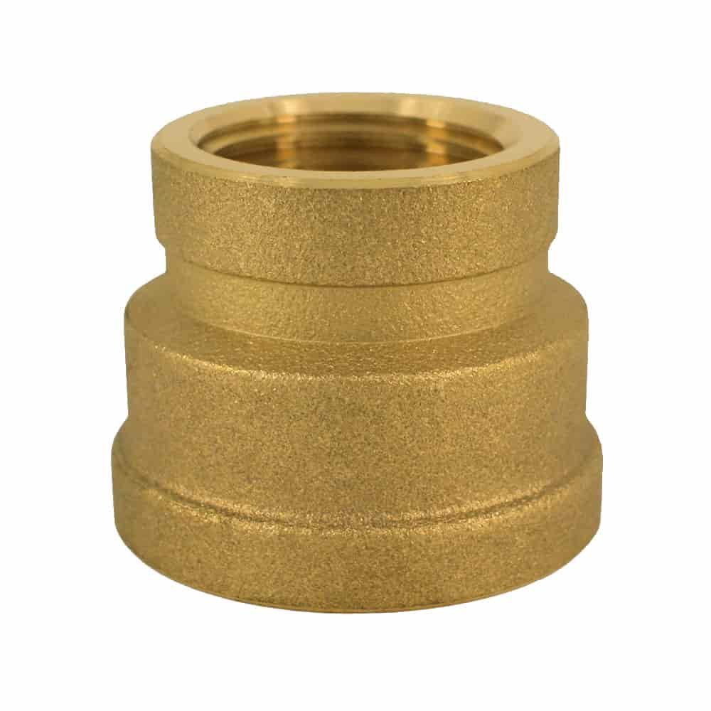 Brass Coupling Reduced 1 1/4" F x 1" F