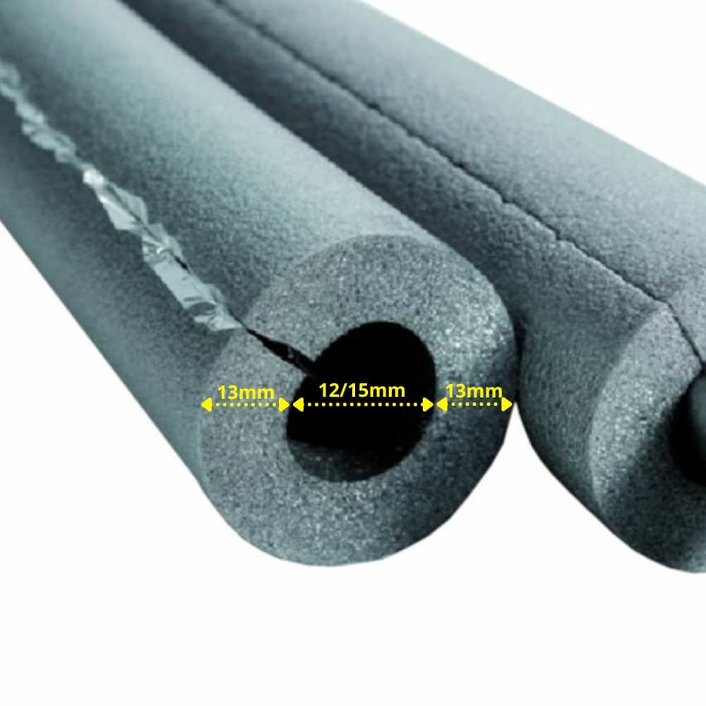 CLIMAFLEX® XT 2m Isoleringsslange Ø 12/15 mm x 13 mm Isolering selvklæbende 50% GEG