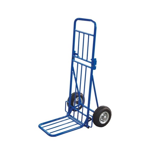 [BONI-pr-4003] Paketvogn 100 kg 2-gange sammenklappelig Luftdæk 490 x 635 x 1025 mm