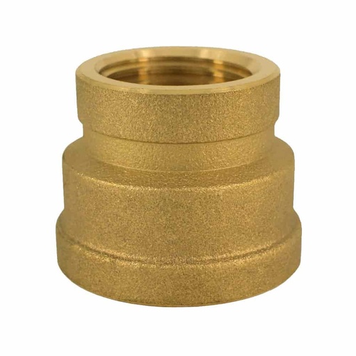 [BONI-34474K] Brass Coupling Reduced 1 1/4" F x 1" F