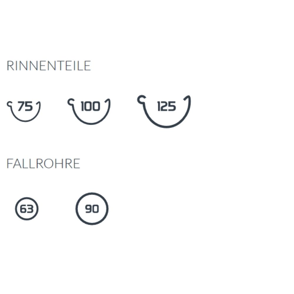 Tagrendehætte højre brun System 100-4